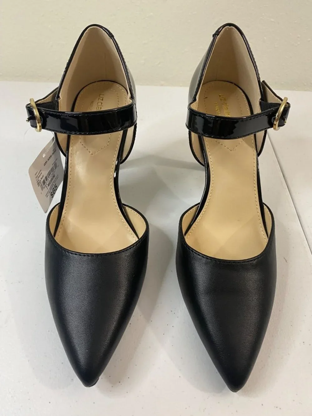 Liz Claiborne Womens Kiara Stiletto Heel Pumps, 7 Medium, Black - Picture 5 of 16